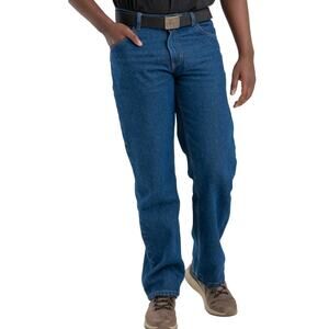 Cabela's Mens Cotton Medium Blue Denim Carpenter Handyman Rugged Jeans Size 33